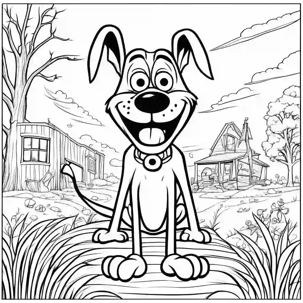 Courage the Cowardly Dog coloring pages